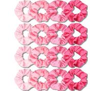 IVARYSS Lot de 16 chouchous pour cheveux, en satin doux que la soie pour femme, accessoires de cheveux tendance pour filles fines | coiffure épaisse (multirose)