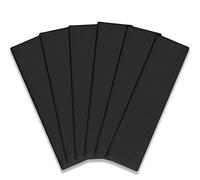 IVARYSS Lot de 6 bandeaux d'entraînement antidérapants en tissu doux extensible de qualité supérieure pour femme, à porter pour le yoga, la course à pied, le sport, noir