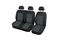 IVATECH Camionetka, Housses de sieges, Housse Couverture Couvre Sieges pour Camion Camionnette Van Bus 2 + 1 Noir Gris