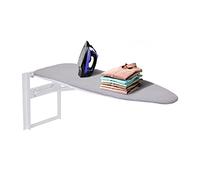 Ivation Planche à repasser murale | Pliable 91,9 x 31 cm, Station de repassage pliable pour maison, appartement et levier à dégagement facile, housse en coton amovible et dortoirs, matériel de montage