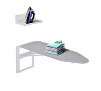 Ivation Table à Repasser Murale avec étagère de Rangement, Pliable 91,9 x 31 cm, Station de Repassage Pliable pour Maison, Appartement et Levier à dégagement Facile, Housse en Coton Amovible et