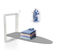Ivation Table à Repasser Murale | Station de Repassage Robuste Pliable 91,9 x 31 cm pour Maison et Appartement, Levier à dégagement Facile, Housse en Coton Amovible, matériel de Montage avec Support