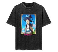 I've Been Killing Slimes F 300 Years and Maxed Out My Level Anime Mens T-Shirt Casual Cotton Unisex Black Tees Tops XL
