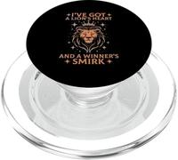 I've GOT A Lion's Heart and A Winner's Smirk PopSockets PopGrip pour MagSafe