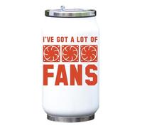 I've Got A Lot of Fans Computer Fans Geek Art Bouteille isotherme pour boissons Blanc Taille unique