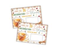 I've Got All The In-Cider Information Realtor Marketing Cards Fall Lot de 30 étiquettes de suspension de porte de 10,2 x 15,2 cm pour voisins Pop par Direct Mail un an