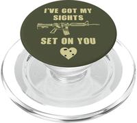 I've Got My Sights Set on You - Funny Sarcastic Gun Humor PopSockets PopGrip pour MagSafe