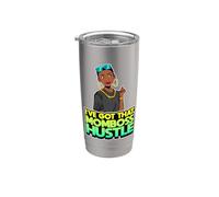I've Got That Mom Boss Hustle Black Mother Melanin Woman Gobelet isotherme en acier inoxydable double paroi