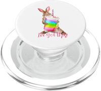 Ive Got This Cute Bunny Rainbow Milkshake Drink Motivation PopSockets PopGrip pour MagSafe