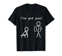 I've got You! Stickman Doodle Figurine Humoristique imprimée T-Shirt Graphique avec Valeur