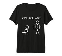 I've got You! Stickman Doodle Figurine Humoristique imprimée T-Shirt Haut de Gamme