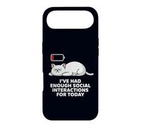 I've Had Enough Social Interactions for Today Funny Cat Coque pour iPhone Air