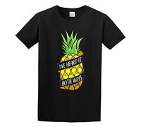 I've Heard It Both Ways Psych Cool Black Cotton Tee Size Medium