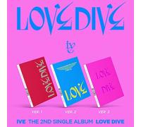 IVE - IVE LOVE DIVE The 2nd Single Album ( Ver.1 + Ver.2 + Ver.3 - SET. ) ( Incl. 3 CD+3 PRE-ORDER ITEM+3 Photo Book+3 Photo Card+3 Heart Hologram Card+2 STORE GIFT CARD )