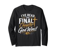 I've Read The Final Chapter God Wins! Inspirational Faith Manche Longue