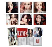 IVE - THE 2ND ALBUM [REVIVE+] (Digipack Ver. / Random) Out Cover + CD-R + Mini Folded Poster + Lyrics Paper + 2 Pin Badges + 4 Extra Photocards Official K-POP Sealed Album