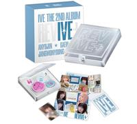 IVE - THE 2ND ALBUM [REVIVE+] (MD Ver.) Out Box + Collect Case + Folded Lyrics Poster + QR Card + 2 Pin Badges + 4 Extra Photocards K-POP Sealed Album