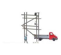 Échafaudage En Bois Busch 7902 Avec Maçon Et Poulie