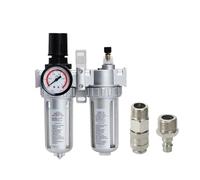 IVEKYKIBC SFC400 1/2 SFC300 SFC200 1/4 Compresseur d'air Filtre Régulateur Séparateur Huile-Eau Purgeur de Vapeur Vanne de Régulation de Pression Accessoires Pneumatiques(10 pcs,SFC-400+EU40)