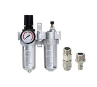IVEKYKIBC SFC400 1/2 SFC300 SFC200 1/4 Compresseur d'air Filtre Régulateur Séparateur Huile-Eau Purgeur de Vapeur Vanne de Régulation de Pression Accessoires Pneumatiques(1 Set,SFC-200+EU20)