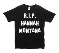 IVELLDAY C.N. R.I.P Hannah Montana T-Shirt Black M