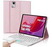 IVEOPPE Clavier pour Lenovo Tab M11 11" ave Touchpad, Coque avec Clavier Bluetooth Magnétique Amovible AZERTY Français pour Lenovo Tab M11 11" 2024 TB330FU/TB330XU, Rose Clair