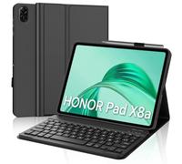 IVEOPPE Coque Clavier Honor Pad X8a, Étui Clavier Français AZERTY Bluetooth détachable pour Honor Pad X8a 11 Pouces 2024, Noir