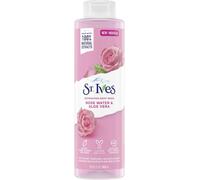Ives Gel Douche Rafraîchissant À L'eau De Rose Et À L'aloe Vera (650 Ml) Fabriqué Avec Des Nettoyants À Base De Plantes Et Un Gel Douche 100 % Naturels