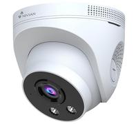 IVIAN Caméra de Sécurité WiFi-6 2K pour Intérieur - Montage au Plafond, Vision Nocturne Double, Détection Intelligente avec IA, Audio Bidirectionnel et Stockage Cloud. Compatible avec Kit CCTV