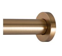 Ivilon Barres de rideau de douche, Tringle à rideau de douche - Extrémité plate à ressort pour fenêtre ou douche, 24 à 36 cm Or chaud