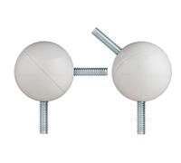 Ivilon Connecteur d'angle pour baies vitrées pour tringles de 1,6 à 2,8 cm - Blanc