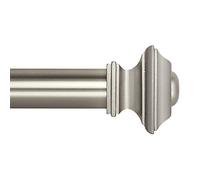 Ivilon Tringle à rideau de fenêtre carrée de 71 à 122 cm Nickel satiné