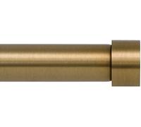 Ivilon Tringle à rideau de petite fenêtre avec embout design, Ø 2,5 cm, extensible de 40,6 cm à 71,1 cm, doré chaud