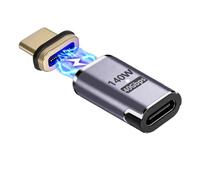 IVIVTOR Adaptateur USB C Magnétique - 140W Magnetic USB-C Droit 40gb/s 24 Broches Adapter Compatible avec Les Ordinateurs Portables tablettes téléphones