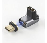 IVIVTOR Adaptateur USB C Magnétique - 140W Magnetic USB-C Stéréoscopique 40gb/s 24 Broches Adapter Compatible avec Les Ordinateurs Portables tablettes téléphones
