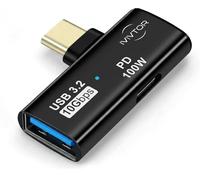 IVIVTOR Adaptateur USB C OTG - Splitter 2 en 1 avec PD 100W Charge Rapide & Port USB A 3.2 pour TV MacBook Téléphone