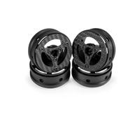 IVLAZLRG 4pcs 1,9 Pouce de Roues en Fibre de Carbone Rims compatibles avec 1/10 rc Crawler RR10 tf2 élément gmade r1 triche(4PCS C)
