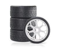 IVLAZLRG 4pcs 2,9 Pouces RC Pneus de 3,94 Pouces avec des Roues en nid d'abeille compatibles avec l'infraction de Crime 6s(White)