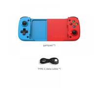 IVLAZLRG Contrôleur Télescopique Bluetooth Gamepad pour Les Jeux Mobiles compatibles avec Android PC et commutateur Joystick avec Turbo et fonctionnalités de Vibration(D3S-redblue)