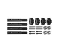 IVLAZLRG Équipement de surmultiplié d'essai de Talon de rétrossage Universel en Acier pour 1/10 RC Crawler Rigs Compatible avec la Mise à Niveau UTB10(Stub Axle 4pcs)