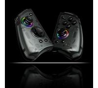 IVLAZLRG Joypad sans Fil pour Switch Lite OLED avec Hall Effect Joystick RGB LIGRES PROGRAMMABLE Turbo ET Fonctions Macro