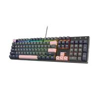IVLAZLRG K556 SE Wired 104 Clavier de Jeu mécanique à bilan à Chaud avec commutateurs de Chant de Dragon et d'amortissement du Bruit Compatible avec la Plupart des configurations de Jeu