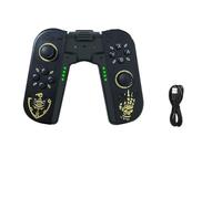 IVLAZLRG Moteurs de Vibration à Effet d'éclairage RVB coloré et contrôleur de Jeu de Jeu à Six Gyroscope Joystick Compatible avec Switch(King with Grip)