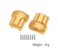 IVLAZLRG Poids d'essieu Avant et arrière en Laiton Compatible avec Les pièces de Mise à Niveau du Robot RC à l'échelle 1/18 pour Les modèles(2Pcs Diff Cover)