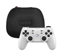 IVLAZLRG T3 Contrôleur de Jeu sans Fil Joystick Compatible avec PC Android TV Box Ordinateur Windows 7 10 11(T3s White Carry Case)