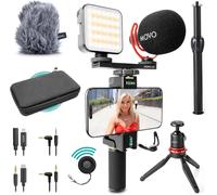 Ivlogger-Pro Kit De Vlogging Pour Iphone/Android ¿ Kit De Démarrage Youtube Pour Créateurs De Contenu ¿ Accessoires Trépied Pour Téléphone, Support Pour Téléphone, Lumière Rgb Et Micro Vxr10[M1007]