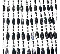 IVOL Rideau de porte - Rideau anti-mouches en perles - 90 x 220 cm (Noé, noir)