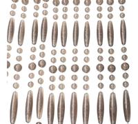 IVOL Rideau de porte - Rideau anti-mouches en perles - 90 x 220 cm (Robin, gris)
