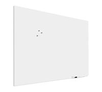 IVOL Tableau magnétique en verre design de qualité supérieure - Tableau magnétique et inscriptible - Avec montage caché - 100 x 150 cm - Blanc