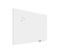 IVOL Tableau magnétique en verre design de qualité supérieure - Tableau magnétique et inscriptible - Avec montage caché - 60 x 90 cm - Blanc